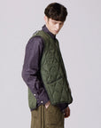 Military V-Neck Button Down Vest Vests Taion   