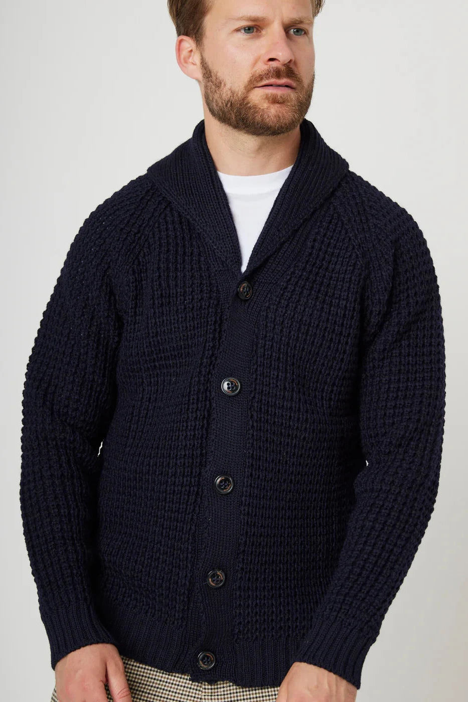 Waffle Shawl Cardigan Sweaters Peregrine   