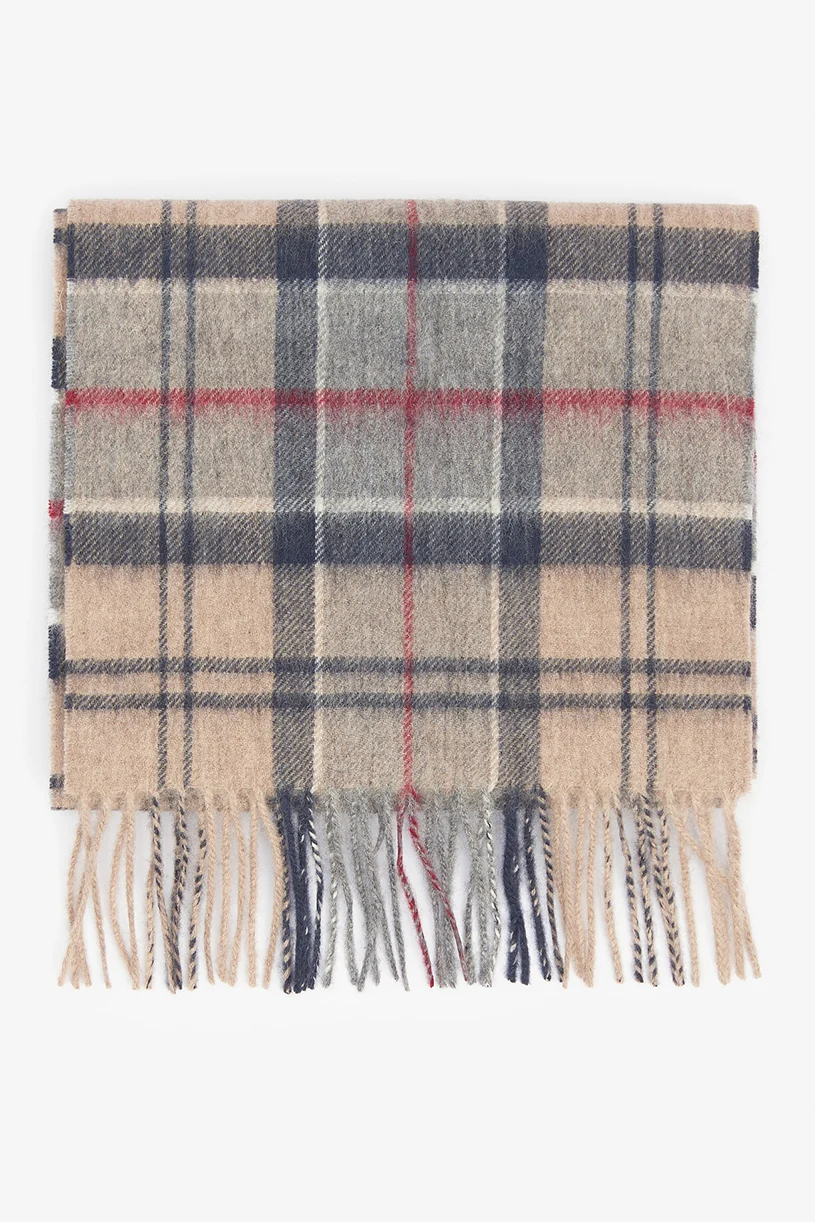 Wool Cashmere Tartan Scarf Scarves Barbour   