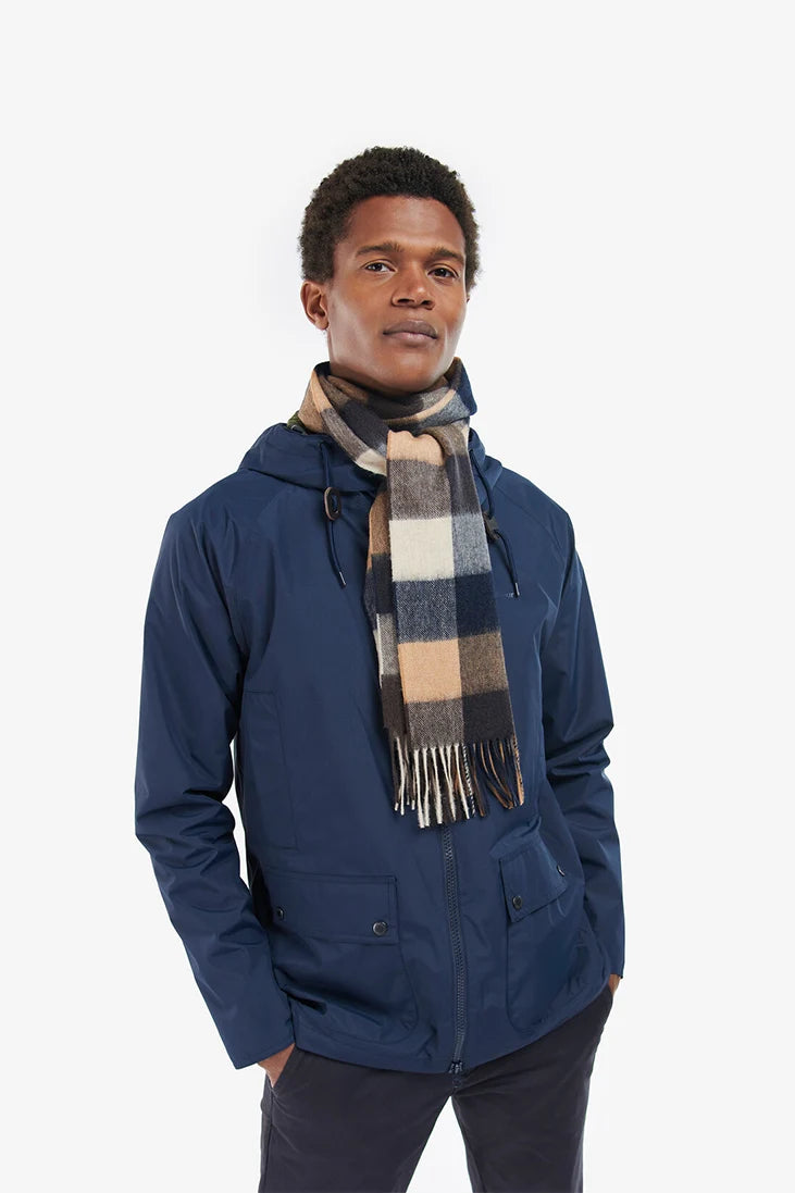 Wool Cashmere Tartan Scarf Scarves Barbour   