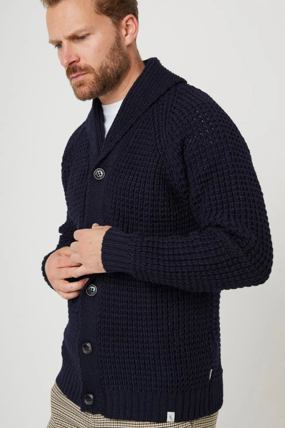 Waffle Shawl Cardigan Sweaters Peregrine   