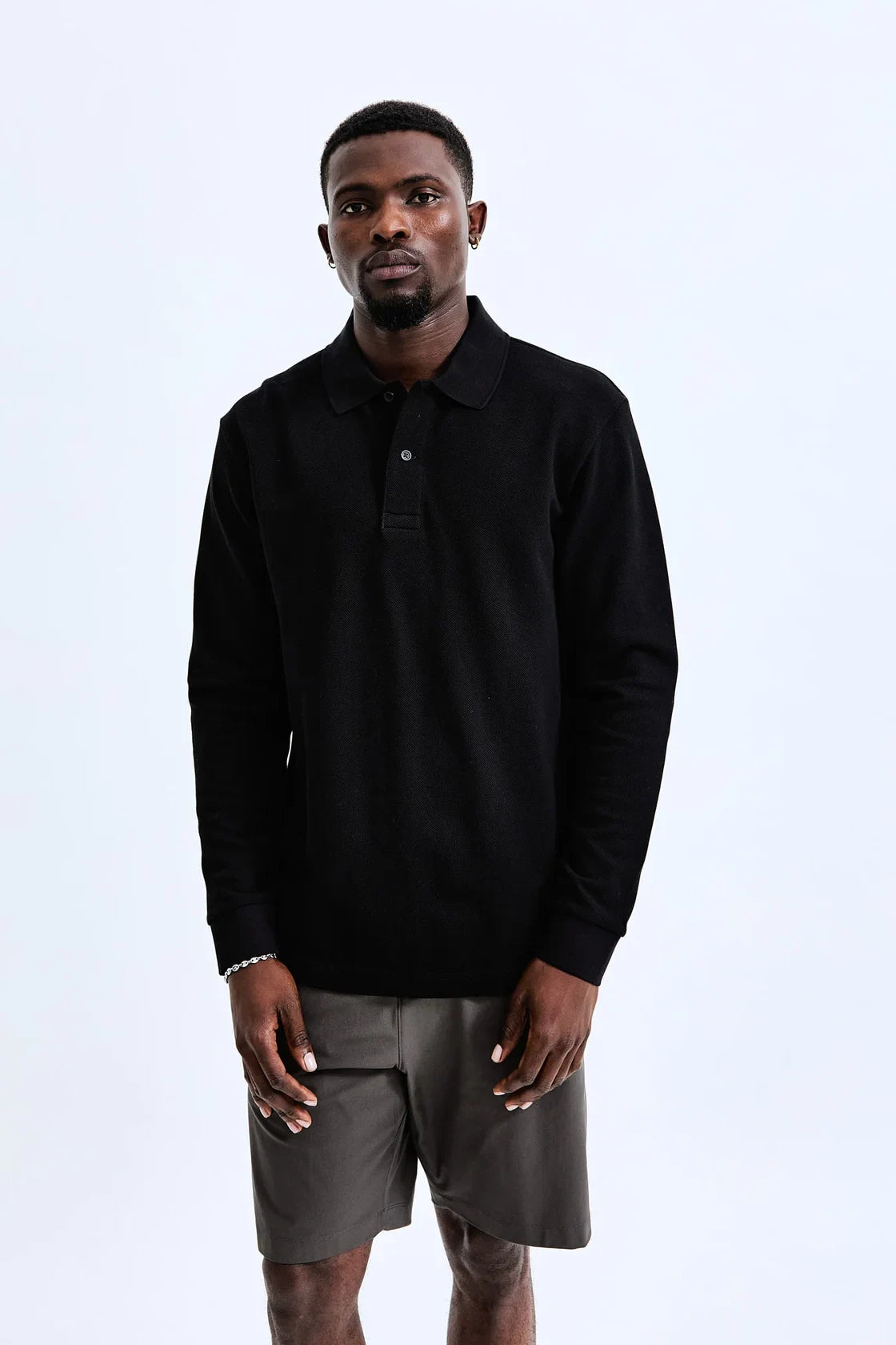 Athletic Pique Academy Long Sleeve Polo Polos Reigning Champ   