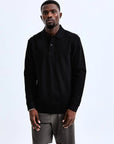 Athletic Pique Academy Long Sleeve Polo Polos Reigning Champ   