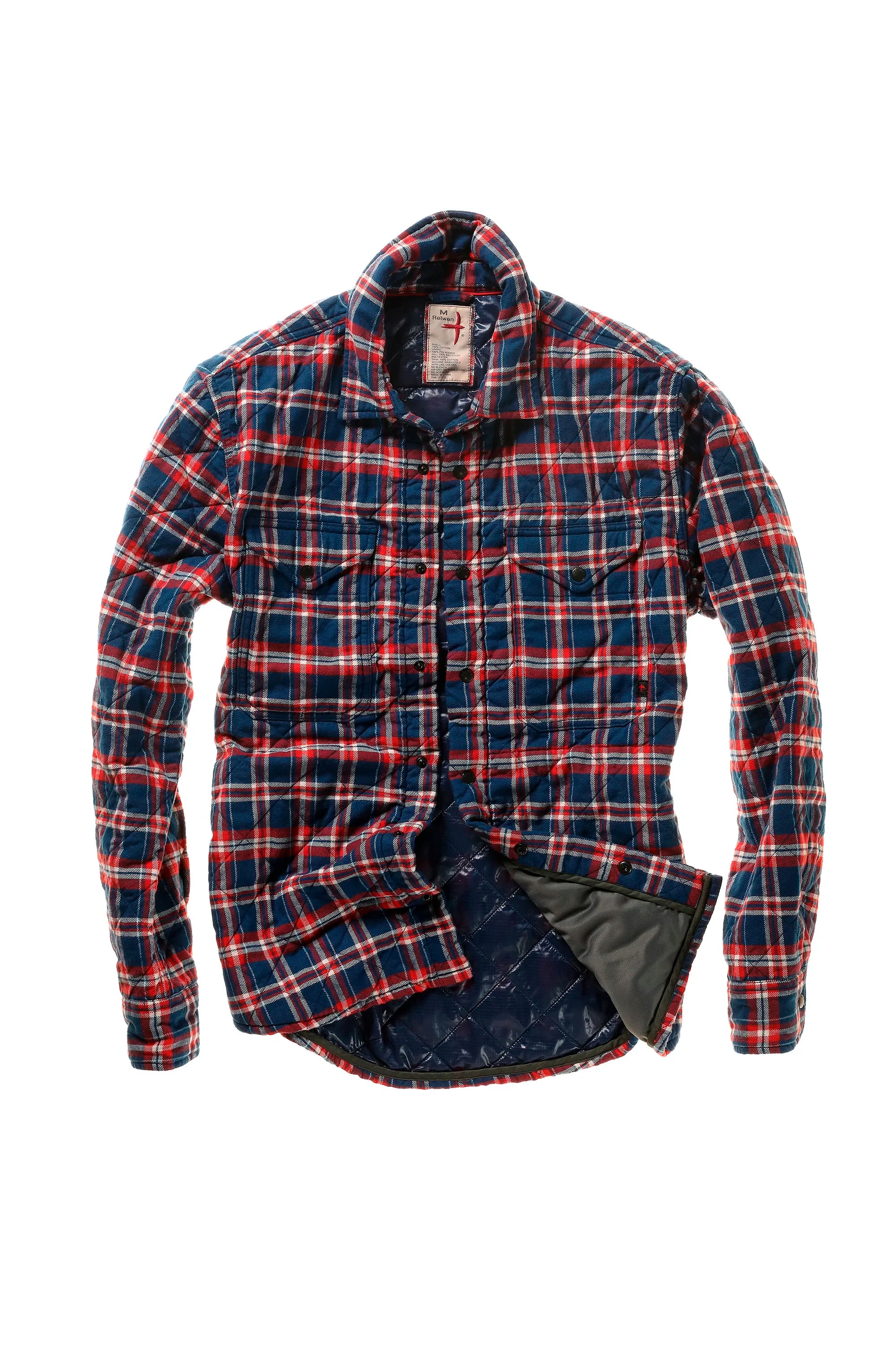 Quilted Flannel Shirtjacket Jackets Relwen   