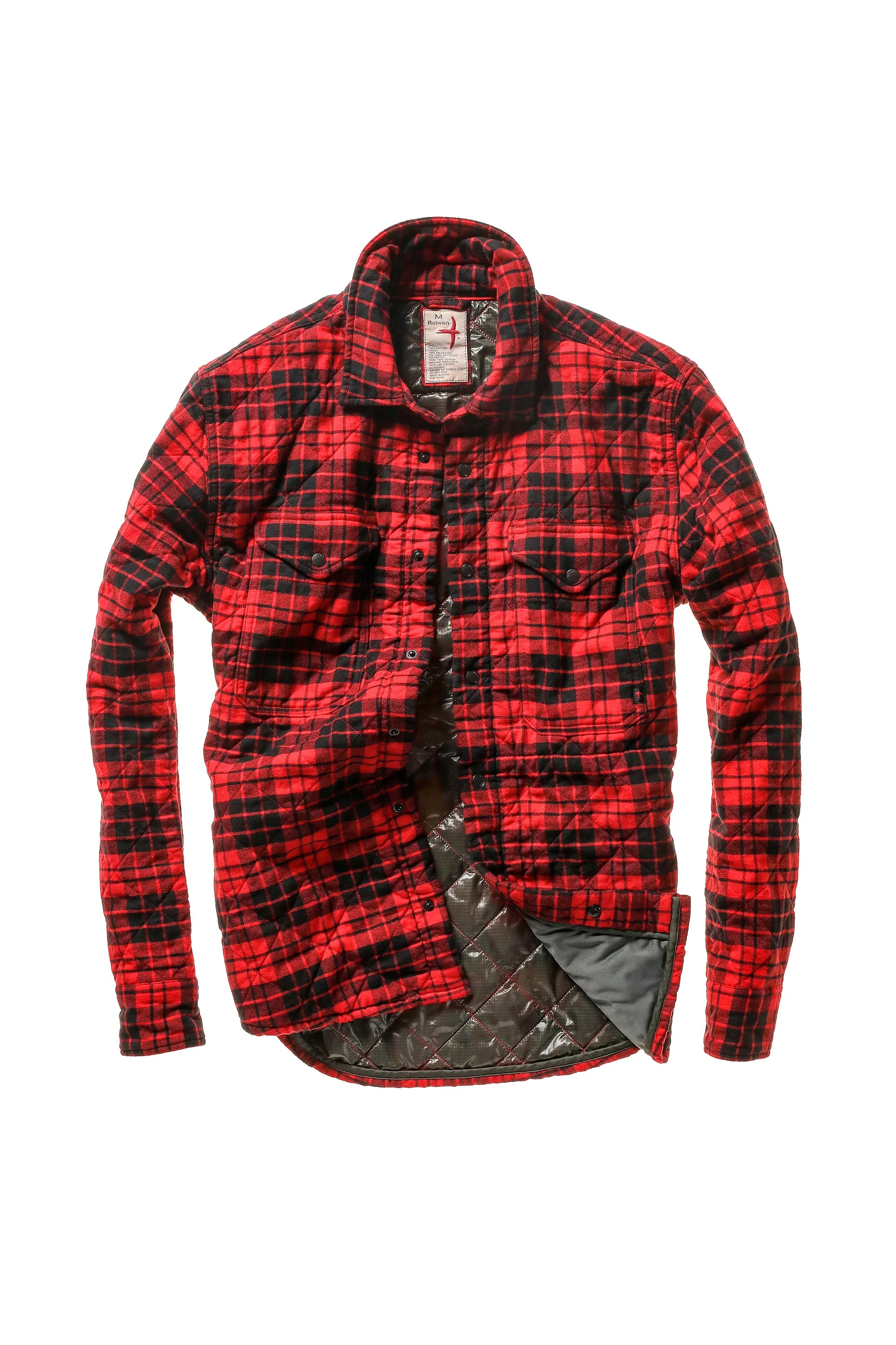 Quilted Flannel Shirtjacket Jackets Relwen   