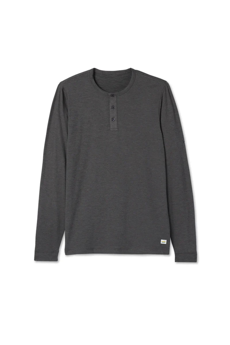 Long Sleeve Ease Performance Henley T-Shirts Vuori   